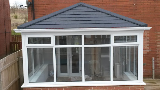 new tiled roof on a conservatory